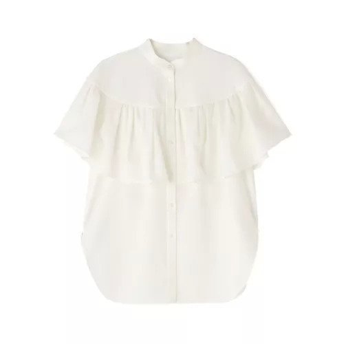 【アドーア/ADORE】のケープブラウス インテリア・キッズ・メンズ・レディースファッション・服の通販 founy(ファニー) 　ファッション　Fashion　レディースファッション　WOMEN　トップス・カットソー　Tops/Tshirt　シャツ/ブラウス　Shirts/Blouses　おすすめ　Recommend　ギャザー　Gather　スタンダード　Standard　ドレープ　Drape　フィット　Fit　夏　Summer　春　Spring　S/S・春夏　Ss・Spring/Summer　ホワイト|ID: prp329100004541239 ipo3291000000032085489