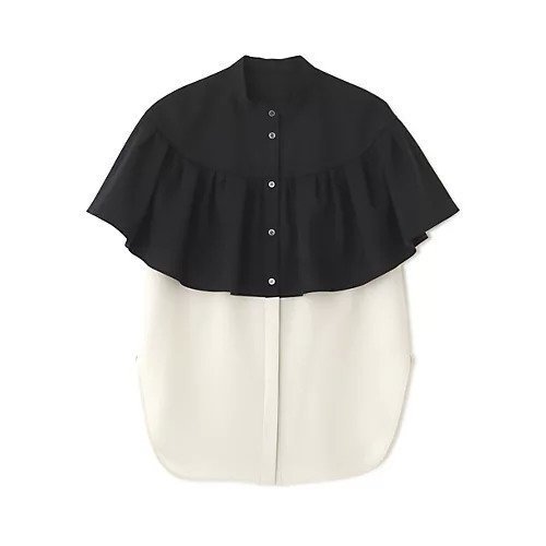 【アドーア/ADORE】のケープブラウス インテリア・キッズ・メンズ・レディースファッション・服の通販 founy(ファニー) 　ファッション　Fashion　レディースファッション　WOMEN　トップス・カットソー　Tops/Tshirt　シャツ/ブラウス　Shirts/Blouses　おすすめ　Recommend　ギャザー　Gather　スタンダード　Standard　ドレープ　Drape　フィット　Fit　夏　Summer　春　Spring　S/S・春夏　Ss・Spring/Summer　ブラック|ID: prp329100004541239 ipo3291000000032085491