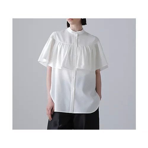【アドーア/ADORE】のケープブラウス 人気、トレンドファッション・服の通販 founy(ファニー) 　ファッション　Fashion　レディースファッション　WOMEN　トップス・カットソー　Tops/Tshirt　シャツ/ブラウス　Shirts/Blouses　おすすめ　Recommend　ギャザー　Gather　スタンダード　Standard　ドレープ　Drape　フィット　Fit　夏　Summer　春　Spring　S/S・春夏　Ss・Spring/Summer　other-3|ID: prp329100004541239 ipo3291000000032085495