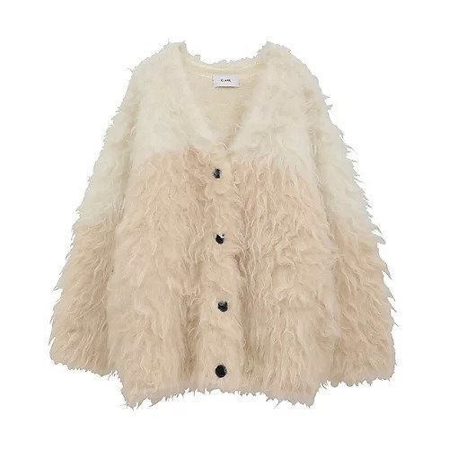 【クラネ/CLANE】のBI COLOR SHAGGY KNIT CARDIGAN インテリア・キッズ・メンズ・レディースファッション・服の通販 founy(ファニー) https://founy.com/ ファッション Fashion レディースファッション WOMEN トップス・カットソー Tops/Tshirt ニット Knit Tops カーディガン Cardigans 2025年 2025 ポケット Pocket ループ Loop |ID: prp329100004541259 ipo3291000000032085616