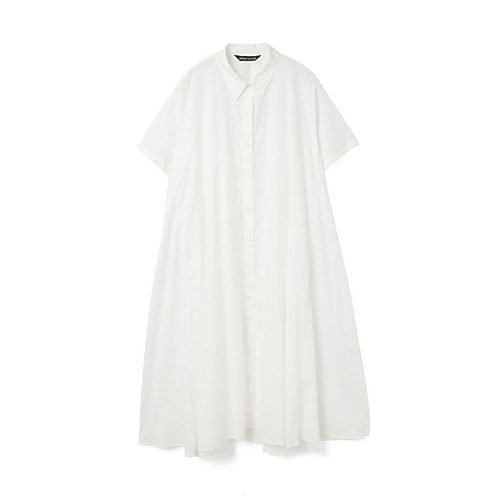 【ミズイロ インド/mizuiro ind】のハーフスリーブフレアシャツワンピース インテリア・キッズ・メンズ・レディースファッション・服の通販 founy(ファニー) 　ファッション　Fashion　レディースファッション　WOMEN　ワンピース　Dress　シャツワンピース　Shirt Dresses　フレア　Flare　ボトム　Bottom　レギュラー　Regular　エレガント 上品　Elegant　オフホワイト|ID: prp329100004541289 ipo3291000000032085822