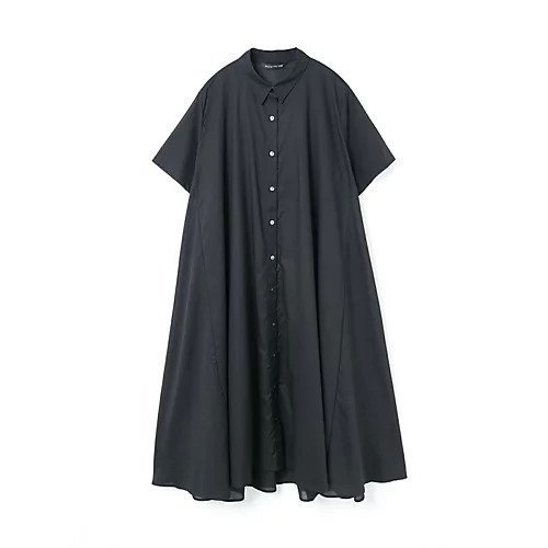 【ミズイロ インド/mizuiro ind】のハーフスリーブフレアシャツワンピース インテリア・キッズ・メンズ・レディースファッション・服の通販 founy(ファニー) 　ファッション　Fashion　レディースファッション　WOMEN　ワンピース　Dress　シャツワンピース　Shirt Dresses　フレア　Flare　ボトム　Bottom　レギュラー　Regular　エレガント 上品　Elegant　ネイビー|ID: prp329100004541289 ipo3291000000032085826
