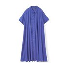 【ミズイロ インド/mizuiro ind】のハーフスリーブフレアシャツワンピース ブルーA|ID: prp329100004541289 ipo3291000000032695879