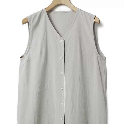 【ミディウミ/MidiUmi】のHOME オールインワン 人気、トレンドファッション・服の通販 founy(ファニー) 　ファッション　Fashion　レディースファッション　WOMEN　ワンピース　Dress　オールインワン ワンピース　All In One Dress　オーガニック　Organic　シンプル　Simple　タンク　Tank　ノースリーブ　No Sleeve　フロント　Front　ロング　Long　ワッシャー　Washer　人気　Popularity　夏　Summer　other-2|ID: prp329100004541297 ipo3291000000032085873