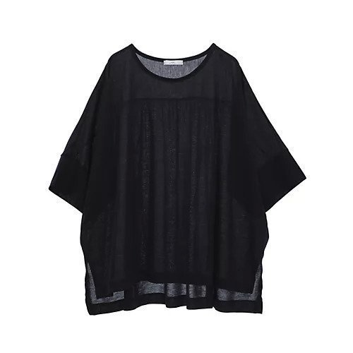 【ジュリエ/Julier】のロイヤルクロス天竺半袖トップス インテリア・キッズ・メンズ・レディースファッション・服の通販 founy(ファニー) 　ファッション　Fashion　レディースファッション　WOMEN　トップス・カットソー　Tops/Tshirt　オレンジ　Orange　ギャザー　Gather　コレクション　Collection　切替　Switching　半袖　Short Sleeve　無地　Plain Color　ヨガ　Yoga　ランニング　Running　リラックス　Relax　レギンス　Leggings　エレガント 上品　Elegant　ネイビー|ID: prp329100004541315 ipo3291000000032086005