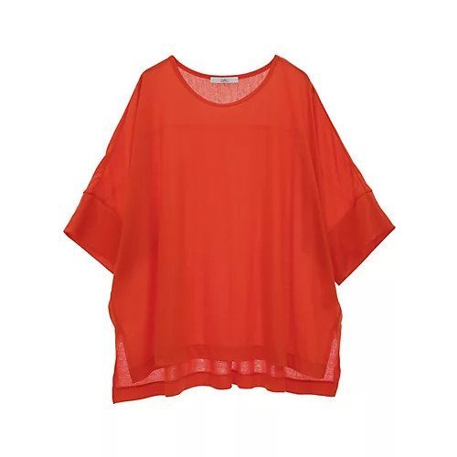 【ジュリエ/Julier】のロイヤルクロス天竺半袖トップス 人気、トレンドファッション・服の通販 founy(ファニー) 　ファッション　Fashion　レディースファッション　WOMEN　トップス・カットソー　Tops/Tshirt　オレンジ　Orange　ギャザー　Gather　コレクション　Collection　切替　Switching　半袖　Short Sleeve　無地　Plain Color　ヨガ　Yoga　ランニング　Running　リラックス　Relax　レギンス　Leggings　エレガント 上品　Elegant　other-2|ID: prp329100004541315 ipo3291000000032086008