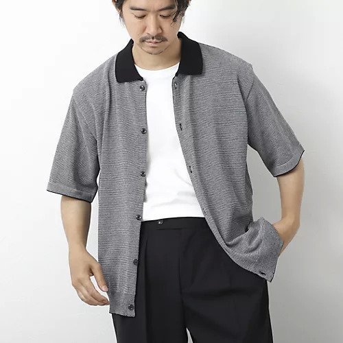 【ノーリーズ グッドマン/NOLLEY'S goodman / MEN】の【SIX FUNCTIONS】ウォッシャブル コースボーダーニットシャツ 25SS インテリア・キッズ・メンズ・レディースファッション・服の通販 founy(ファニー) https://founy.com/ ファッション Fashion メンズファッション MEN 2025年 2025 2025春夏・S/S Ss,Spring/Summer,2025 ウォッシャブル Washable ショーツ Shorts シンプル Simple デニム Denim リラックス Relax 吸水 Water Absorption 抗菌 Antibacterial |ID: prp329100004541322 ipo3291000000032086044