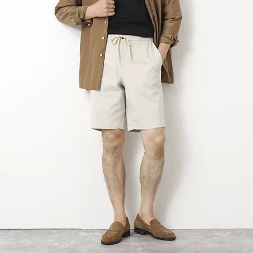 【ノーリーズ グッドマン/NOLLEY'S goodman / MEN】の綿麻COOLMAX ショーツ 25SS インテリア・キッズ・メンズ・レディースファッション・服の通販 founy(ファニー) 　ファッション　Fashion　メンズファッション　Fashion for Men　吸水　Absorbent, Quick-Dry　ショーツ　Shorts, Short Pants　ショート　Short, Short Length　ドローコード　Drawcord, Drawstring Cord　長袖　Long Sleeve, Full Sleeve　バランス　Balance, Style Balance　ポロシャツ　Polo Shirt, Collared Tee　リゾート　Resort, Vacation Style　2025年　2025　2025春夏・S/S　Spring/Summer 2025 SS25　キナリ|ID: prp329100004541325 ipo3291000000032086081