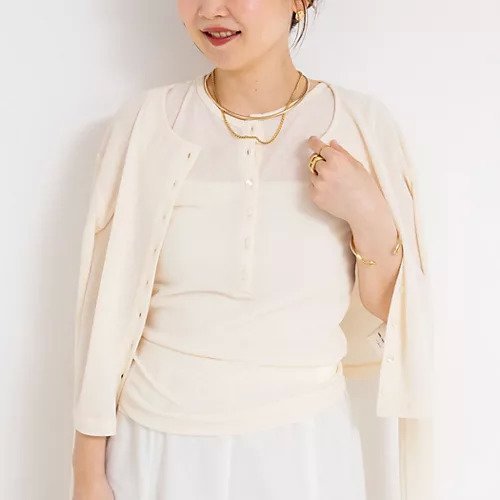 【ノーリーズ/NOLLEY'S】の《アンサンブル対応》シアーワッフルヘンリーノースリーブ2WAYプルオーバーカットソー インテリア・キッズ・メンズ・レディースファッション・服の通販 founy(ファニー) 　ファッション　Fashion　レディースファッション　Fashion for Women　トップス・カットソー　Cut & Sew Tops　アンサンブルニット　Knit Ensembles & Twin Sets　キャミソール&ノースリーブ　Camisoles & Sleeveless Tops　カジュアルプルオーバー・ニットトップス　Pullovers & Knit Tops / Casual Pullovers　カットソー・ベーシックTシャツ　Cut-and-Sewn Tops / Stretch Tees & Basics　2025年　2025　2025春夏・S/S　Spring/Summer 2025 SS25　おすすめ　Recommended / Our Picks　アンサンブル　Ensemble Set　カーディガン　Cardigan, Knitwear　タンク　Tank Top, Sleeveless Top　ノースリーブ　Sleeveless, No-Sleeve　ラウンド　Round, Round Neck　ワッフル　Waffle, Waffle Knit　春　Spring　キナリ|ID: prp329100004541408 ipo3291000000032086774