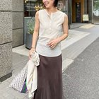 【ノーリーズ/NOLLEY'S】の《アンサンブル対応》シアーワッフルヘンリーノースリーブ2WAYプルオーバーカットソー キナリ|ID: prp329100004541408 ipo3291000000034089769