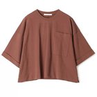 【プレインピープル/PLAIN PEOPLE】のオーガニック天竺ショート丈プルオーバー マロン|ID: prp329100004542704 ipo3291000000032100003