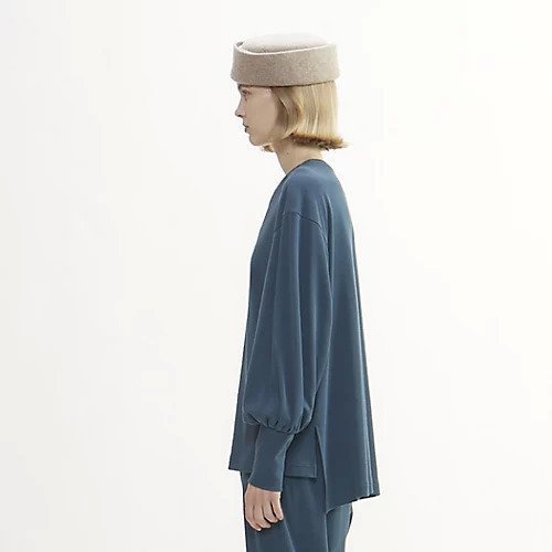 【プレインピープル/PLAIN PEOPLE】の強撚ハイウェットポンチプルオーバー 人気、トレンドファッション・服の通販 founy(ファニー) 　ファッション　Fashion　レディースファッション　WOMEN　トップス・カットソー　Tops/Tshirt　プルオーバー　Pullover　ジャージー　Jersey　ストレッチ　Stretch　ダブル　Double　other-3|ID: prp329100004542705 ipo3291000000032100009