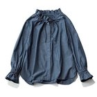 【トゥエルブクローゼット/12closet】の【福田麻琴さんコラボ】【洗える】 ダンガリーフリルギャザーブラウス 人気、トレンドファッション・服の通販 founy(ファニー) ファッションモデル・俳優・女優 Models 女性 Women 福田麻琴 Fukuda Makoto ファッション Fashion レディースファッション WOMEN トップス・カットソー Tops/Tshirt シャツ/ブラウス Shirts/Blouses コラボ Collaboration 洗える Washable thumbnail インディゴ|ID: prp329100004542707 ipo3291000000032100028