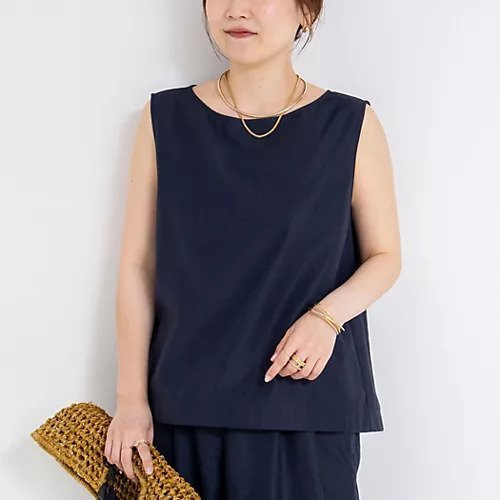 【ノーリーズ/NOLLEY'S】のエクセルテックタンブラーノースリーブブラウス インテリア・キッズ・メンズ・レディースファッション・服の通販 founy(ファニー) 　ファッション　Fashion　レディースファッション　Fashion for Women　トップス・カットソー　Cut & Sew Tops　キャミソール&ノースリーブ　Camisoles & Sleeveless Tops　シャツ・ブラウス・オフィスカジュアル　Elegant Blouses & Button-Ups　2025年　2025　2025春夏・S/S　Spring/Summer 2025 SS25　インナー　Innerwear　シンプル　Simple, Minimal　ネイビー|ID: prp329100004542709 ipo3291000000032100041