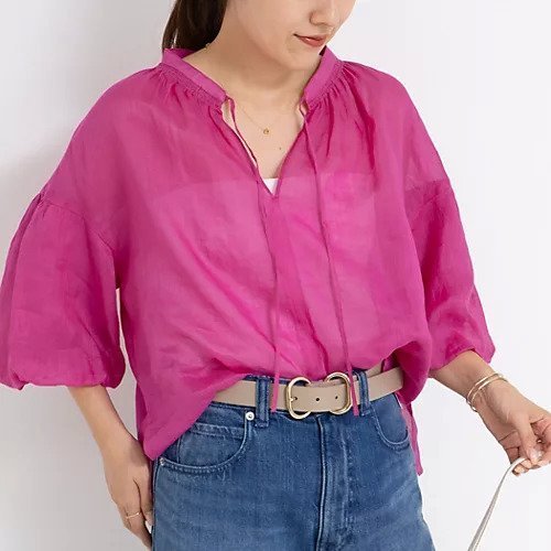【ノーリーズ/NOLLEY'S】の【WEB限定カラーあり】シアーラミー袖バルーンブラウス インテリア・キッズ・メンズ・レディースファッション・服の通販 founy(ファニー) https://founy.com/ ファッション Fashion レディースファッション Fashion for Women トップス・カットソー Cut & Sew Tops シャツ・ブラウス・オフィスカジュアル Elegant Blouses & Button-Ups 2025年 2025 2025春夏・S/S Spring/Summer 2025 SS25 スリーブ Sleeve, Long Sleeve / Short Sleeve バルーン Balloon, Balloon Silhouette エレガント 上品 Elegant |ID: prp329100004542710 ipo3291000000032100044