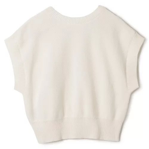 【プレインピープル/PLAIN PEOPLE】のコットンニットショートベスト 人気、トレンドファッション・服の通販 founy(ファニー) 　ファッション　Fashion　レディースファッション　WOMEN　アウター　Coat Outerwear　トップス・カットソー　Tops/Tshirt　ニット　Knit Tops　ベスト/ジレ　Gilets/Vests　ショート　Short　フォルム　Form　ベスト　Vest　春　Spring　洗える　Washable　other-2|ID: prp329100004542712 ipo3291000000032100061