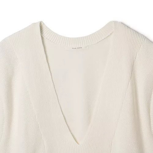 【プレインピープル/PLAIN PEOPLE】のコットンニットショートベスト 人気、トレンドファッション・服の通販 founy(ファニー) 　ファッション　Fashion　レディースファッション　WOMEN　アウター　Coat Outerwear　トップス・カットソー　Tops/Tshirt　ニット　Knit Tops　ベスト/ジレ　Gilets/Vests　ショート　Short　フォルム　Form　ベスト　Vest　春　Spring　洗える　Washable　other-3|ID: prp329100004542712 ipo3291000000032100062