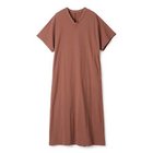 【プレインピープル/PLAIN PEOPLE】のオーガニック天竺ドルマン半袖ワンピース マロン|ID: prp329100004542719 ipo3291000000032100122