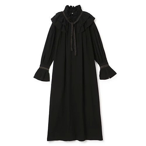【プレインピープル/PLAIN PEOPLE】のCRIMBED COTTONワンピース インテリア・キッズ・メンズ・レディースファッション・服の通販 founy(ファニー) https://founy.com/ ファッション Fashion レディースファッション WOMEN ワンピース Dress おすすめ Recommend インド India スタンド Stand ラッフル Raffle ロング Long 洗える Washable |ID: prp329100004542720 ipo3291000000032100126