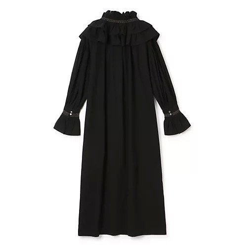 【プレインピープル/PLAIN PEOPLE】のCRIMBED COTTONワンピース 人気、トレンドファッション・服の通販 founy(ファニー) 　ファッション　Fashion　レディースファッション　WOMEN　ワンピース　Dress　おすすめ　Recommend　インド　India　スタンド　Stand　ラッフル　Raffle　ロング　Long　洗える　Washable　other-2|ID: prp329100004542720 ipo3291000000032100129