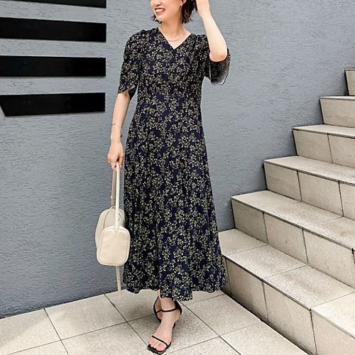 【ノーリーズソフィー/NOLLEY'S sophi】のミモザプリントチューリップスリーブワンピース インテリア・キッズ・メンズ・レディースファッション・服の通販 founy(ファニー) https://founy.com/ ファッション Fashion レディースファッション Fashion for Women ワンピース Dresses 2025年 2025 2025春夏・S/S Spring/Summer 2025 SS25 おすすめ Recommended / Our Picks ジャケット Jacket, Outerwear |ID: prp329100004542722 ipo3291000000033244154