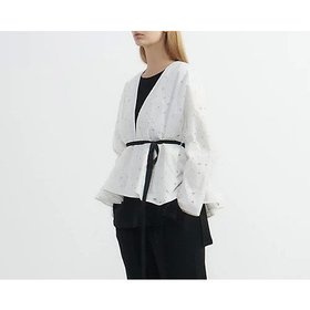 【プレインピープル/PLAIN PEOPLE】 シナプスレースショートジャケット人気、トレンドファッション・服の通販 founy(ファニー) ファッション Fashion レディースファッション WOMEN アウター Coat Outerwear ジャケット Jackets ショート Short ジャケット Jacket フェミニン Feminine モダン Modern リボン Ribbon レース Race 洗える Washable |ID:prp329100004542730