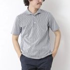 【ノーリーズ グッドマン/NOLLEY'S goodman / MEN】の《ビジカジ対応》ハイゲージサッカーストライプ ワンピースカラーポロ 25SS ブルー系その他|ID: prp329100004542734 ipo3291000000032100228