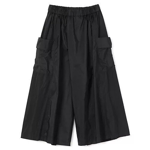 【プレインピープル/PLAIN PEOPLE】のタフタ/ワッシャータフタストライプキュロットパンツ インテリア・キッズ・メンズ・レディースファッション・服の通販 founy(ファニー) 　ファッション　Fashion　レディースファッション　WOMEN　スカート　Skirt　イタリア　Italy　ウォッシュ　Wash　キュロット　Culottes　シルク　Silk　ストライプ　Stripe　タフタ　Taffeta　タンブラー　Tumbler　エレガント 上品　Elegant　洗える　Washable　ブラック|ID: prp329100004544562 ipo3291000000032113192