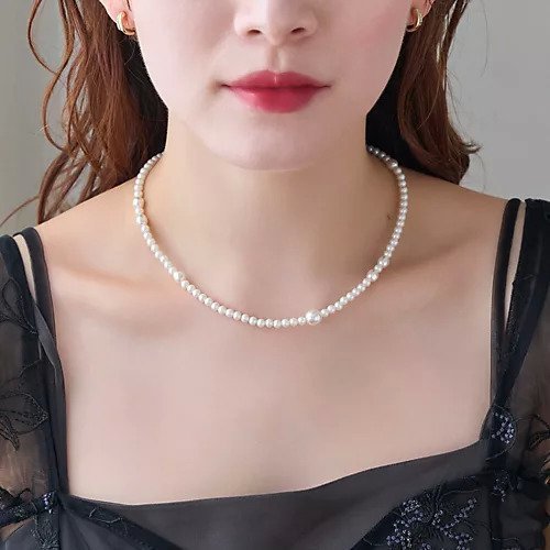 【フィービィー/phoebe】の【金属アレルギー対応】クラスアップパールネックレス 人気、トレンドファッション・服の通販 founy(ファニー) 　ファッション　Fashion　レディースファッション　Fashion for Women　ジュエリー　Jewelry　ネックレス　Necklaces & Pendants　おすすめ　Recommended / Our Picks　ネックレス　Necklace, Pendant Necklace　パール　Pearl, Pearl Accent　フロント　Front, Front Design　モチーフ　Motif, Design Theme　結婚式　Wedding　other-2|ID: prp329100004544563 ipo3291000000032113197