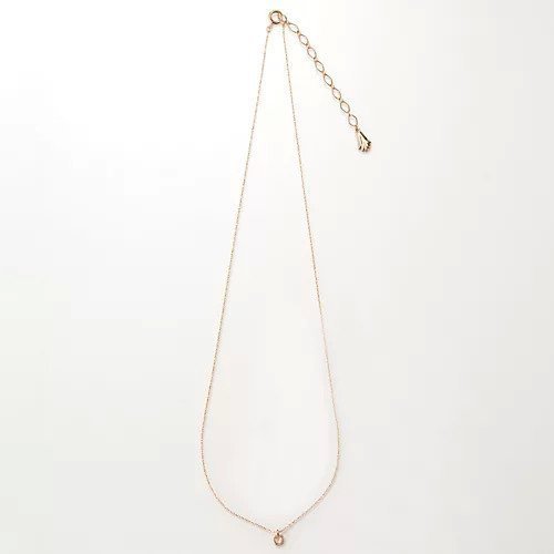 【フィービィー/phoebe】の【金属アレルギー対応】プチベゼルストーンネックレス シャンパンゴールド 人気、トレンドファッション・服の通販 founy(ファニー) 　ファッション　Fashion　レディースファッション　Fashion for Women　ジュエリー　Jewelry　ネックレス　Necklaces & Pendants　おすすめ　Recommended / Our Picks　カッティング　Cutting Detail　ギフト プレゼント　Gift / Present　シンプル　Simple, Minimal　ジュエリー　Jewelry, Accessories　ダイヤモンド　Diamond, Brilliant Cut　デコルテ　Décolleté, Neckline　ビジュー　Bijou, Jewel-like Accent　ローズ　Rose, Rose Motif　エレガント 上品　Elegant　人気　Popular, Best Seller　other-2|ID: prp329100004544564 ipo3291000000032113201