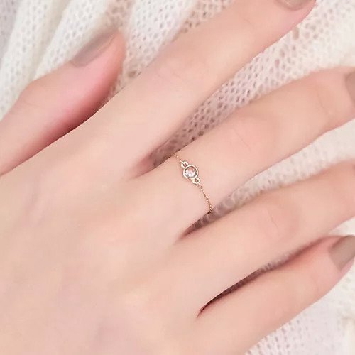 【フィービィー/phoebe】の【金属アレルギー対応】プチベゼルストーンチェーンリング シャンパンゴールド 人気、トレンドファッション・服の通販 founy(ファニー) ファッション Fashion レディースファッション Fashion for Women おすすめ Recommended / Our Picks カッティング Cutting Detail シンプル Simple, Minimal ダイヤモンド Diamond, Brilliant Cut チェーン Chain, Chain Strap ビジュー Bijou, Jewel-like Accent フォルム Silhouette, Form ベーシック Basic, Essential ローズ Rose, Rose Motif エレガント 上品 Elegant 人気 Popular, Best Seller other-1|ID: prp329100004544567 ipo3291000000032113211