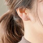【フィービィー/phoebe】の【K10】ローズバットピアス ゴールド/BOX&ショッパーつき クリア|ID: prp329100004544573 ipo3291000000034114047