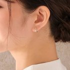 【フィービィー/phoebe】の【金属アレルギー対応】【痛くないシリーズ】クロスフープクリスタルループフィットイヤリング ローズゴールド ローズゴールド|ID: prp329100004544582 ipo3291000000032113272