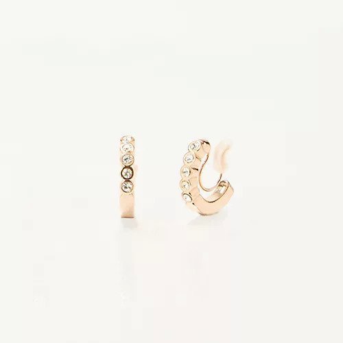 【フィービィー/phoebe】の【金属アレルギー対応/痛くないシリーズ】プチベゼルフープライトフィットイヤリング シャンパンゴールド 人気、トレンドファッション・服の通販 founy(ファニー) 　ファッション　Fashion　レディースファッション　Fashion for Women　ジュエリー　Jewelry　ファッションリング　Fashion Rings　イヤリング・フープ・ドロップタイプ　Hoop, Drop & Clip Earrings　おすすめ　Recommended / Our Picks　イヤリング　Earrings　イヤーカフ　Ear Cuffs　ストレート　Straight, Straight Cut　ビジュー　Bijou, Jewel-like Accent　フープ　Hoop, Hoop Earrings　軽量　Lightweight, Ultra Light　other-2|ID: prp329100004544586 ipo3291000000032113289