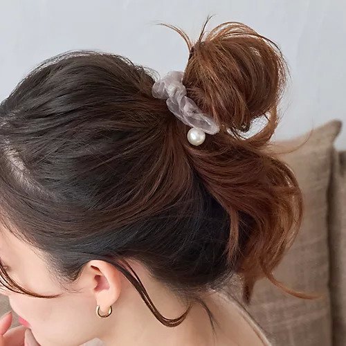 【フィービィー/phoebe】のパールシュシュヘアブレス グレー インテリア・キッズ・メンズ・レディースファッション・服の通販 founy(ファニー) https://founy.com/ ファッション Fashion レディースファッション WOMEN シュシュ / ヘアアクセ Hair Accessories オーガンジー Organdy ギャザー Gather シアー Sheer パール Pearl フォーマル Formal |ID: prp329100004544588 ipo3291000000032113295