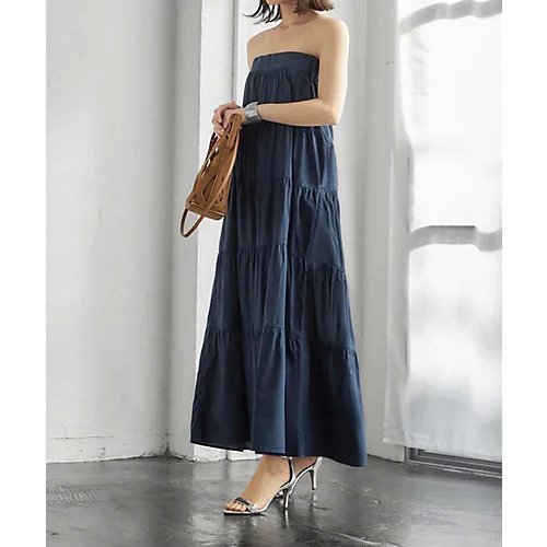 【スタイルデリ/STYLE DELI】の【LUXE】コットンティアードベアワンピース 人気、トレンドファッション・服の通販 founy(ファニー) 　ファッション　Fashion　レディースファッション　WOMEN　ワンピース　Dress　くるぶし　Ankle　キャミソール　Camisole　ジャケット　Jacket　スリット　Slit　タンク　Tank　ダメージ　Damage　ペチコート　Petticoat　ポケット　Pocket　リゾート　Resort　ロング　Long　おすすめ　Recommend　夏　Summer　エレガント 上品　Elegant　ビジネス 仕事 通勤　Business　other-2|ID: prp329100004546631 ipo3291000000032124868