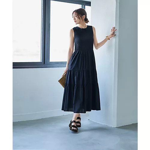 【スタイルデリ/STYLE DELI】のシャーリングコットンティアードワンピース 人気、トレンドファッション・服の通販 founy(ファニー) 　ファッション　Fashion　レディースファッション　WOMEN　ワンピース　Dress　インナー　Inner　春　Spring　カーディガン　Cardigan　キャップ　Cap　シャーリング　Shirring　シューズ　Shoes　ジャケット　Jacket　スニーカー　Sneakers　スリット　Slit　ダウン　Down　ティアードスカート　Tiered Skirt　フィット　Fit　フォルム　Form　フレア　Flare　ペチコート　Petticoat　ポケット　Pocket　ラウンド　Round　リボン　Ribbon　ループ　Loop　ロング　Long　S/S・春夏　Ss・Spring/Summer　夏　Summer　 other-1|ID: prp329100004546632 ipo3291000000032124870