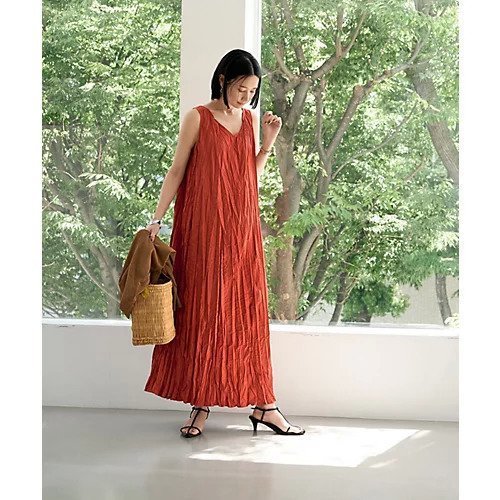 【スタイルデリ/STYLE DELI】のクリンクルニュアンスワンピース 人気、トレンドファッション・服の通販 founy(ファニー) 　ファッション　Fashion　レディースファッション　Fashion for Women　ワンピース　Dresses　オレンジ　Orange　春　Spring　くるぶし　Ankle-Length　カーディガン　Cardigan, Knitwear　ジャケット　Jacket, Outerwear　ストレッチ　Stretch, Stretchy Fabric　スリット　Slit, Slit Detail　ブルゾン　Blouson, Bomber Jacket　ペチコート　Petticoat, Underskirt　ポケット　Pocket, Pocket Detail　ランダム　Random, Irregular　リゾート　Resort, Vacation Style　ループ　Loop, Loop Knit　ロング　Long, Long-Length　S/S・春夏　SS, Spring/Summer, Warm Season　夏　Summer　エレガント 上品　Elegant　other-2|ID: prp329100004546633 ipo3291000000032124877