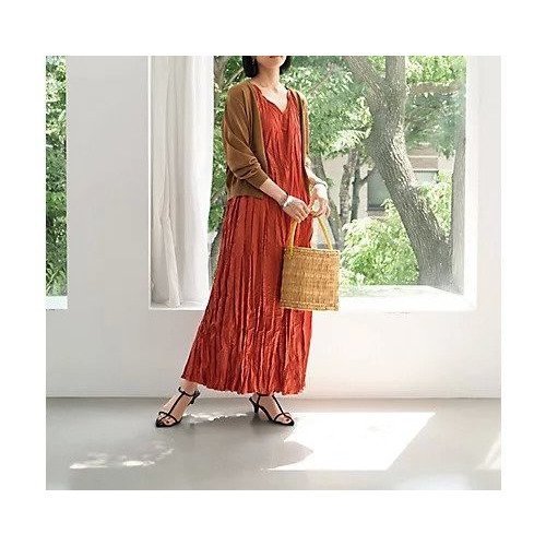 【スタイルデリ/STYLE DELI】のクリンクルニュアンスワンピース 人気、トレンドファッション・服の通販 founy(ファニー) 　ファッション　Fashion　レディースファッション　Fashion for Women　ワンピース　Dresses　オレンジ　Orange　春　Spring　くるぶし　Ankle-Length　カーディガン　Cardigan, Knitwear　ジャケット　Jacket, Outerwear　ストレッチ　Stretch, Stretchy Fabric　スリット　Slit, Slit Detail　ブルゾン　Blouson, Bomber Jacket　ペチコート　Petticoat, Underskirt　ポケット　Pocket, Pocket Detail　ランダム　Random, Irregular　リゾート　Resort, Vacation Style　ループ　Loop, Loop Knit　ロング　Long, Long-Length　S/S・春夏　SS, Spring/Summer, Warm Season　夏　Summer　エレガント 上品　Elegant　other-3|ID: prp329100004546633 ipo3291000000032124878