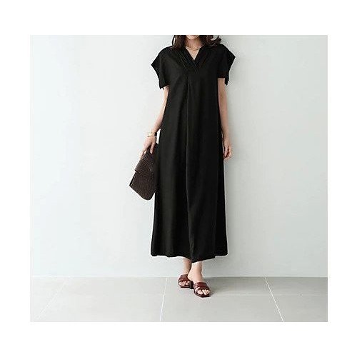 【スタイルデリ/STYLE DELI】のリネン混ひねりVネックワンピース 人気、トレンドファッション・服の通販 founy(ファニー) 　ファッション　Fashion　レディースファッション　WOMEN　ワンピース　Dress　春　Spring　カーディガン　Cardigan　キャップ　Cap　ギャザー　Gather　ジャケット　Jacket　スニーカー　Sneakers　スリット　Slit　スリーブ　Sleeve　定番　Standard　フォルム　Form　フロント　Front　ブルゾン　Blouson　ポケット　Pocket　リネン　Linen　リュック　Ruck Sack　ループ　Loop　ロング　Long　S/S・春夏　Ss・Spring/Summer　夏　Summer　エレガント 上品　Elegant　ビジネス 仕事 通勤　Business　other-2|ID: prp329100004546634 ipo3291000000032124881