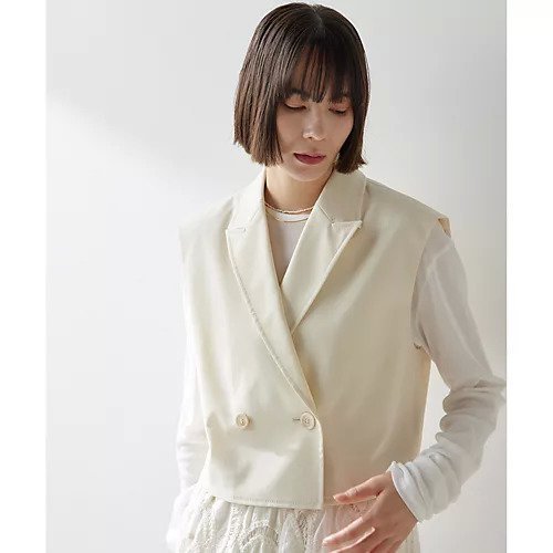 【ウィムガゼット/Whim Gazette】のスリーブレスジャケット 人気、トレンドファッション・服の通販 founy(ファニー) 　ファッション　Fashion　レディースファッション　WOMEN　アウター　Coat Outerwear　ジャケット　Jackets　2025年　2025　2025春夏・S/S　Ss,Spring/Summer,2025　コンパクト　Compact　ジャケット　Jacket　スタイリッシュ　Stylish　テーラード　Tailored　ノースリーブ　No Sleeve　 other-1|ID: prp329100004547722 ipo3291000000032137836