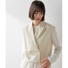 【ウィムガゼット/Whim Gazette】のスリーブレスジャケット 人気、トレンドファッション・服の通販 founy(ファニー) ファッション Fashion レディースファッション WOMEN アウター Coat Outerwear ジャケット Jackets 2025年 2025 2025春夏・S/S Ss,Spring/Summer,2025 コンパクト Compact ジャケット Jacket スタイリッシュ Stylish テーラード Tailored ノースリーブ No Sleeve thumbnail ベージュ|ID: prp329100004547722 ipo3291000000032137839