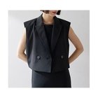 【ウィムガゼット/Whim Gazette】のスリーブレスジャケット 人気、トレンドファッション・服の通販 founy(ファニー) ファッション Fashion レディースファッション WOMEN アウター Coat Outerwear ジャケット Jackets 2025年 2025 2025春夏・S/S Ss,Spring/Summer,2025 コンパクト Compact ジャケット Jacket スタイリッシュ Stylish テーラード Tailored ノースリーブ No Sleeve thumbnail ブラック|ID: prp329100004547722 ipo3291000000032137840
