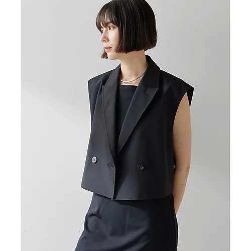 【ウィムガゼット/Whim Gazette】のスリーブレスジャケット 人気、トレンドファッション・服の通販 founy(ファニー) 　ファッション　Fashion　レディースファッション　WOMEN　アウター　Coat Outerwear　ジャケット　Jackets　2025年　2025　2025春夏・S/S　Ss,Spring/Summer,2025　コンパクト　Compact　ジャケット　Jacket　スタイリッシュ　Stylish　テーラード　Tailored　ノースリーブ　No Sleeve　other-3|ID: prp329100004547722 ipo3291000000032137844