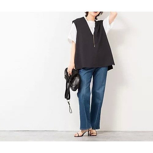 【ノーリーズ/NOLLEY'S】の【WEB STAFF高久 別注カラーあり】COOL TOUCH 深Vネックプルオーバーカットソー 人気、トレンドファッション・服の通販 founy(ファニー) 　ファッション　Fashion　レディースファッション　Fashion for Women　トップス・カットソー　Cut & Sew Tops　カジュアルプルオーバー・ニットトップス　Pullovers & Knit Tops / Casual Pullovers　カットソー・ベーシックTシャツ　Cut-and-Sewn Tops / Stretch Tees & Basics　Vネックトップス　V-Neck Tops / V-Cut Neckline Shirts　春　Spring　ストレッチ　Stretch, Stretchy Fabric　デニム　Denim, Jeans Material　バランス　Balance, Style Balance　ベスト　Vest, Waistcoat　ボトム　Bottoms, Lower Wear　別注　Limited Edition, Custom Order　2025年　2025　2025春夏・S/S　Spring/Summer 2025 SS25　other-3|ID: prp329100004547724 ipo3291000000032137862