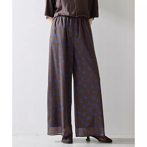 【ウィムガゼット/Whim Gazette】のシアーフラワーパンツ 人気、トレンドファッション・服の通販 founy(ファニー) 　ファッション　Fashion　レディースファッション　WOMEN　パンツ　Pants　2025年　2025　2025春夏・S/S　Ss,Spring/Summer,2025　おすすめ　Recommend　シアー　Sheer　シフォン　Chiffon　シンプル　Simple　ストレッチ　Stretch　セットアップ　Set Up　ワイド　Wide　ヴィンテージ　Vintage　エレガント 上品　Elegant　 other-1|ID: prp329100004547736 ipo3291000000032137929