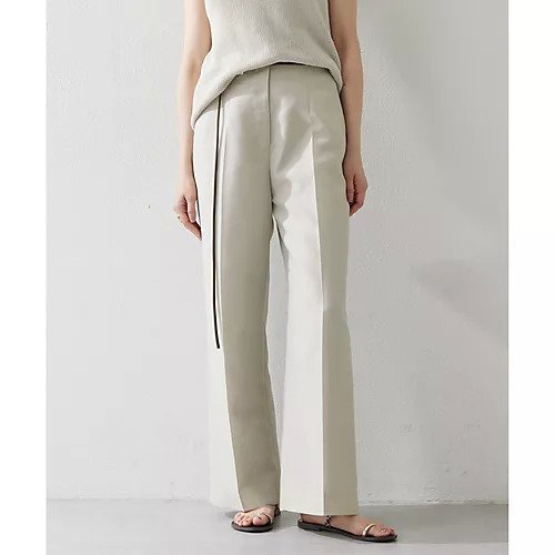 【ウィムガゼット/Whim Gazette】のシアーハイウエストパンツ インテリア・キッズ・メンズ・レディースファッション・服の通販 founy(ファニー) 　ファッション　Fashion　レディースファッション　WOMEN　パンツ　Pants　オーガンジー　Organdy　シルク　Silk　セットアップ　Set Up　センター　Center　ワイド　Wide　おすすめ　Recommend　エレガント 上品　Elegant　2025年　2025　2025春夏・S/S　Ss,Spring/Summer,2025　ベージュ|ID: prp329100004547738 ipo3291000000032137949