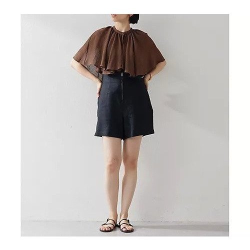 【ウィムガゼット/Whim Gazette】のリネンハイウエストショートパンツ 人気、トレンドファッション・服の通販 founy(ファニー) 　ファッション　Fashion　レディースファッション　WOMEN　パンツ　Pants　ハーフ / ショートパンツ　Short Pants　2025年　2025　2025春夏・S/S　Ss,Spring/Summer,2025　ショート　Short　シンプル　Simple　スマート　Smart　リネン　Linen　ワッシャー　Washer　other-3|ID: prp329100004547740 ipo3291000000032137969