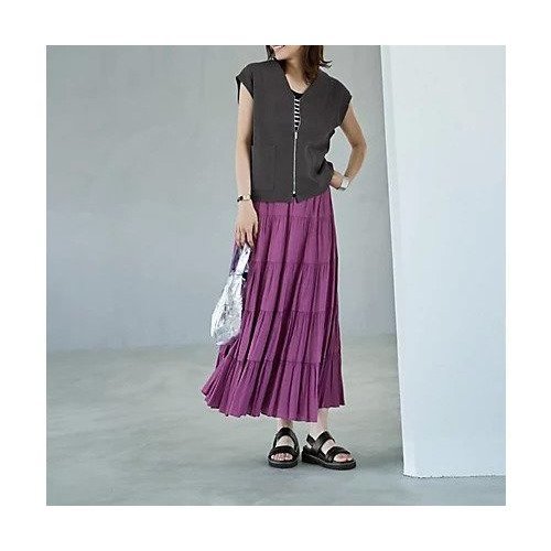 【スタイルデリ/STYLE DELI】の麻素材のベスト型サマージャケット 人気、トレンドファッション・服の通販 founy(ファニー) 　ファッション　Fashion　レディースファッション　WOMEN　アウター　Coat Outerwear　ジャケット　Jackets　イエロー　Yellow　インナー　Inner　秋　Autumn/Fall　カットソー　Cut And Sew　サマー　Summer　シルバー　Silver　ジャケット　Jacket　スリーブ　Sleeve　タンク　Tank　ダブル　Double　長袖　Long Sleeve　フレンチ　French　フロント　Front　ベスト　Vest　ポケット　Pocket　夏　Summer　other-2|ID: prp329100004547797 ipo3291000000032138684