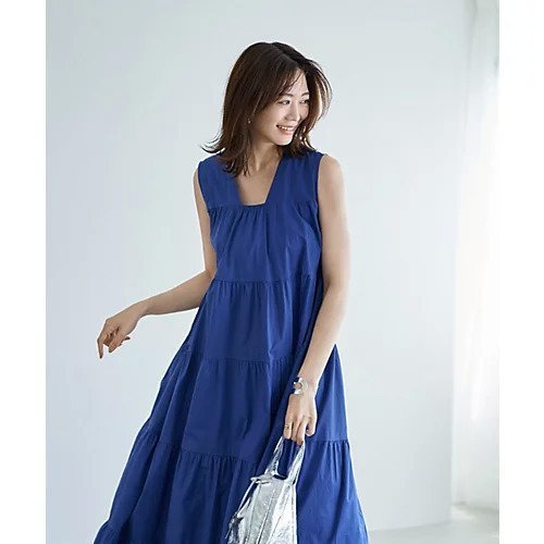 【スタイルデリ/STYLE DELI】の【LUXE】5段ティアードコットンサマードレス 人気、トレンドファッション・服の通販 founy(ファニー) 　ファッション　Fashion　レディースファッション　WOMEN　ワンピース　Dress　ドレス　Party Dresses　くるぶし　Ankle　カーディガン　Cardigan　キャップ　Cap　ギャザー　Gather　軽量　Lightweight　サマー　Summer　ジャケット　Jacket　スニーカー　Sneakers　スリット　Slit　ティアード　Tiered　ドレス　Dress　台形　Trapezoid　ノースリーブ　No Sleeve　フレア　Flare　ペチコート　Petticoat　ポケット　Pocket　リゾート　Resort　ロング　Long　プチプライス・低価格　Affordable　夏　Summer　other-2|ID: prp329100004547798 ipo3291000000032138694